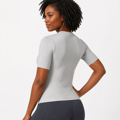 Aloveta ContourKnit Sculpting Short-Sleeve Top — product image 08