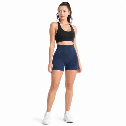 Aloveta ContourLift High-Waist Compression Shorts — Navy Blue color SKU