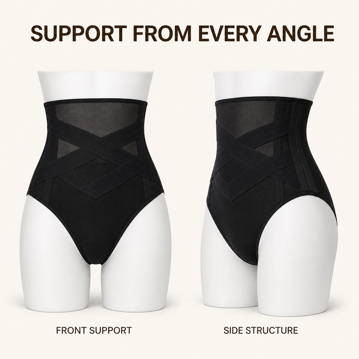 ContourLock High-Waist Cincher — front and side support structure