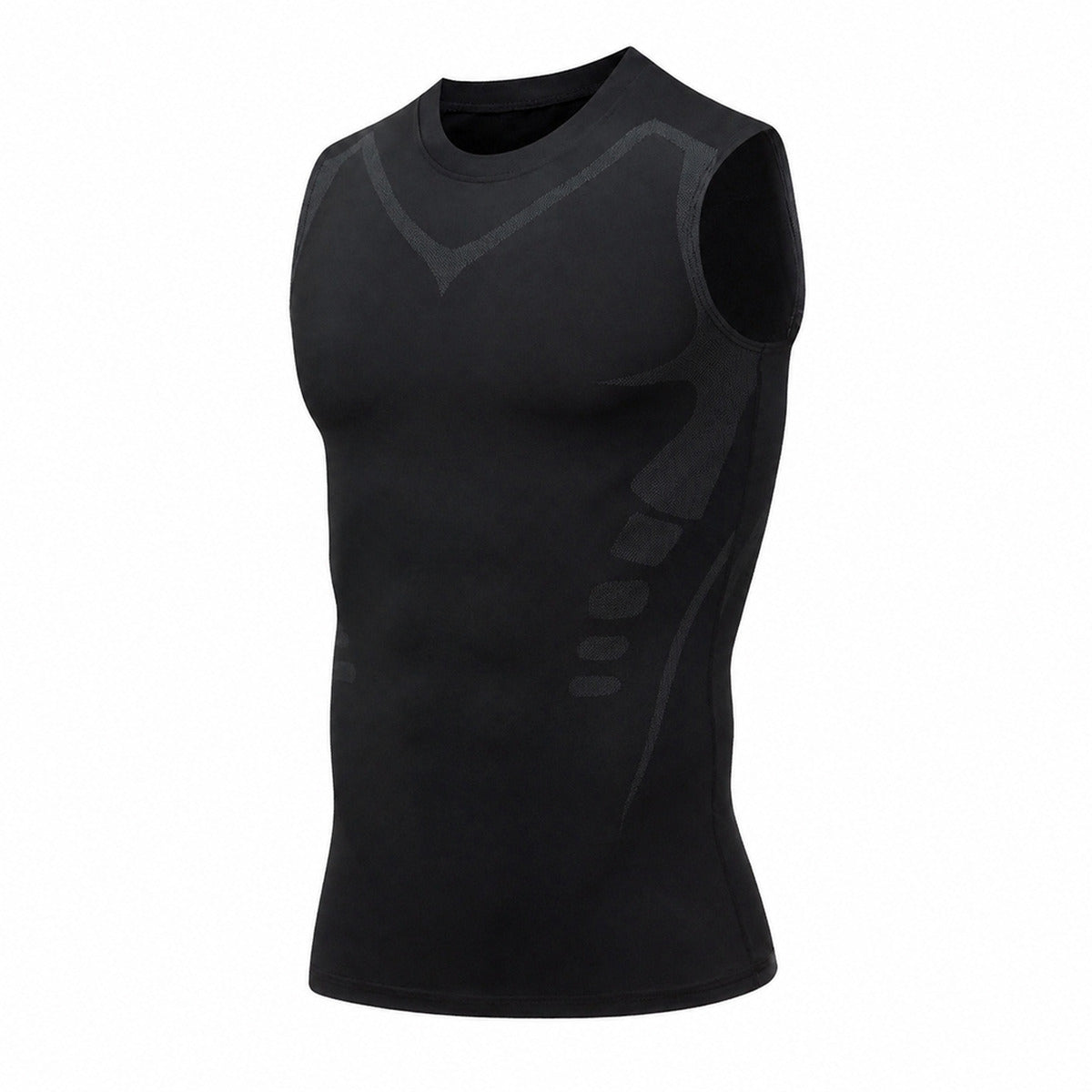 Aloveta Men's Sleeveless Compression Training Tank — 807 Black SKU