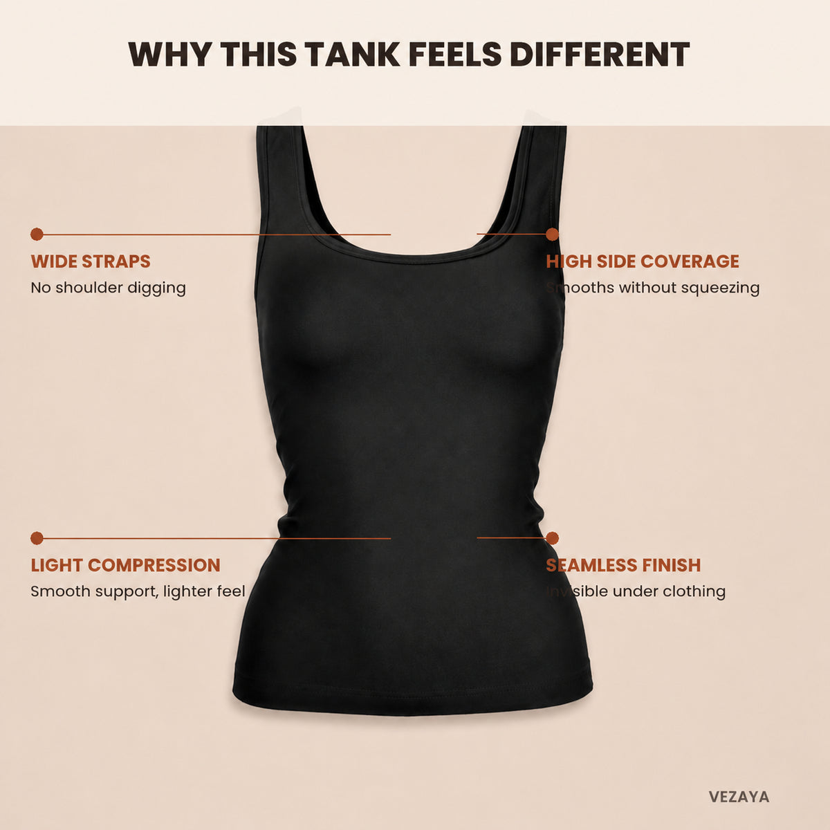 Aloveta SecondSkin Wide-Strap Shaping Tank — product image 01